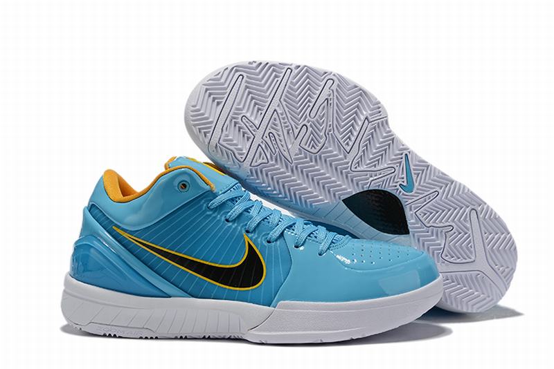 Nike Kobe 4 Shoes Blue Yellow